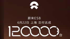 蝉联六个月大型SUV销冠！蔚来ES8第12万台新车交付