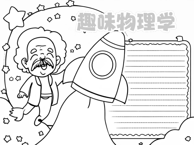 眼中的物理世界画画,我心中的科学世界绘画作品