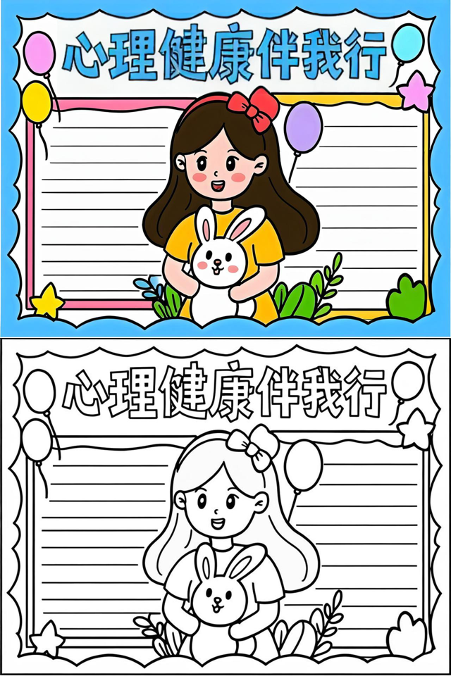 关于美妙心灵健康生活手抄报的信息
