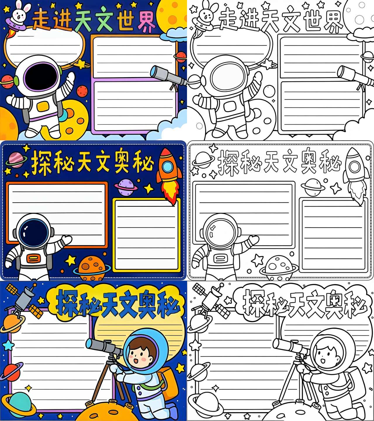 天文科普标语海报手绘的简单介绍