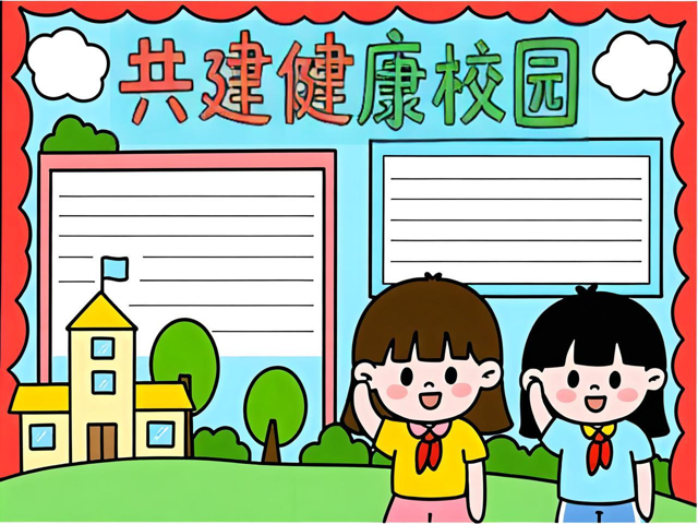 校园健康生活卡通画,健康校园6大主题及内容 校园健康生活卡通画,健康校园6大主题及内容