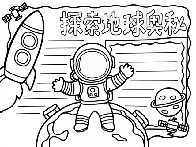 地球科学小报可打印,地球科学小报手抄报图片