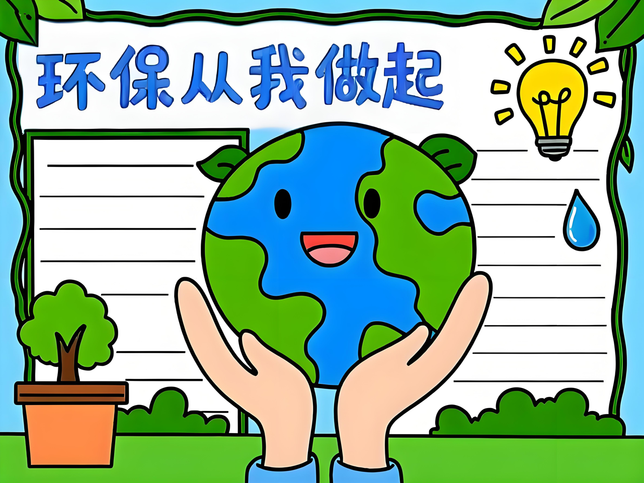 绿色地球科学三年级,地球绿色主题科普海报