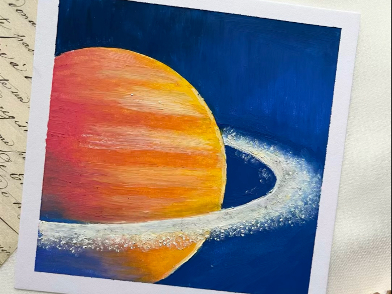 天文科普版画怎么画,六年级宇宙太空科幻画手绘简单