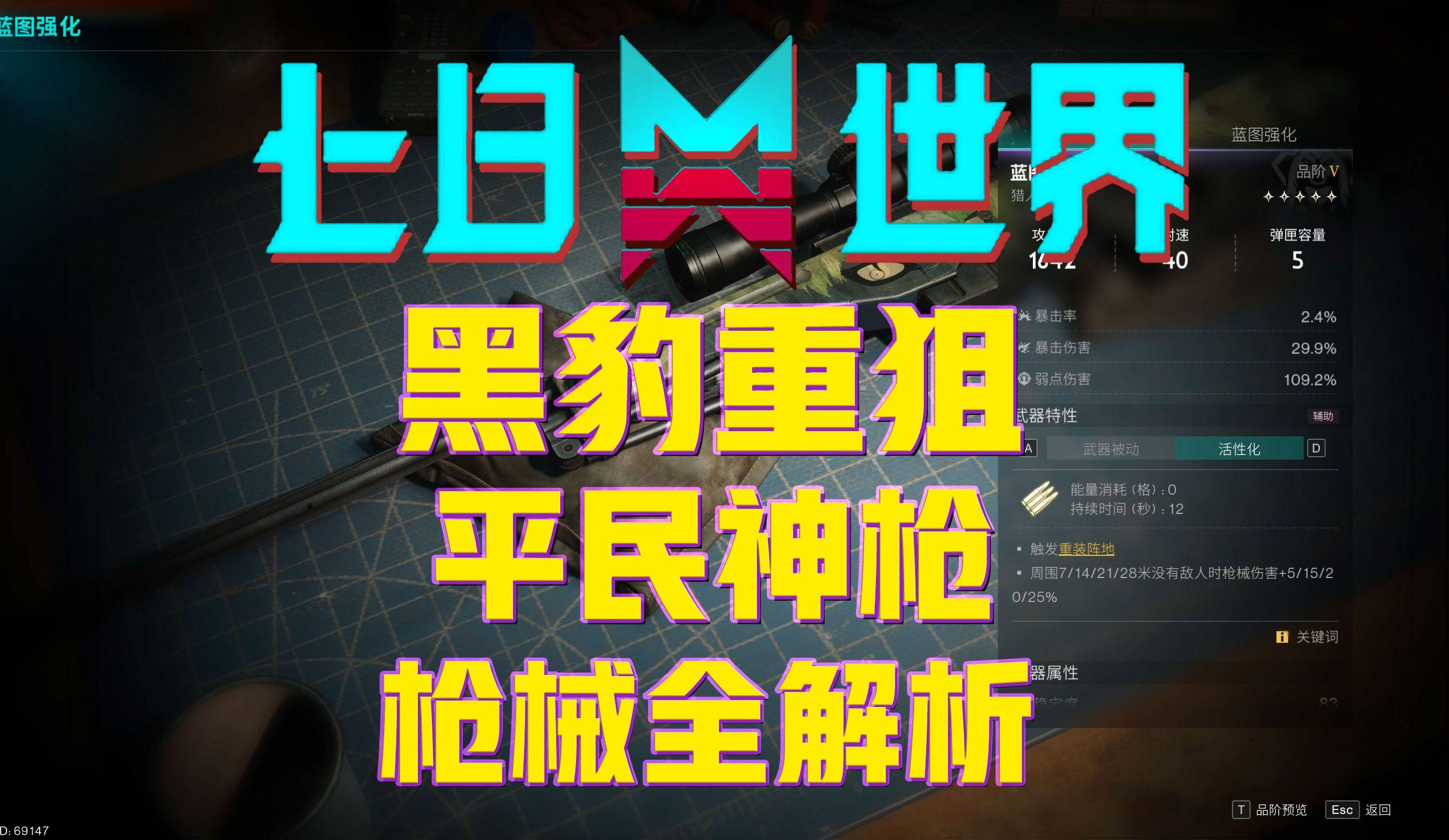 七日世界物理枪排行榜,七日世界武器最强输出排名