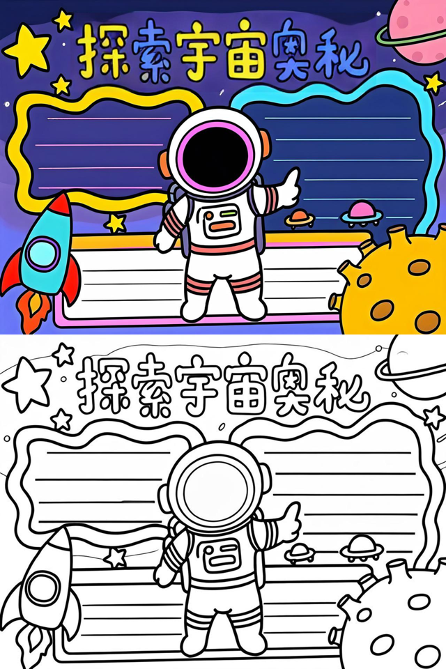 天文科普手抄报边框,科普知识天文手抄报内容大全图片