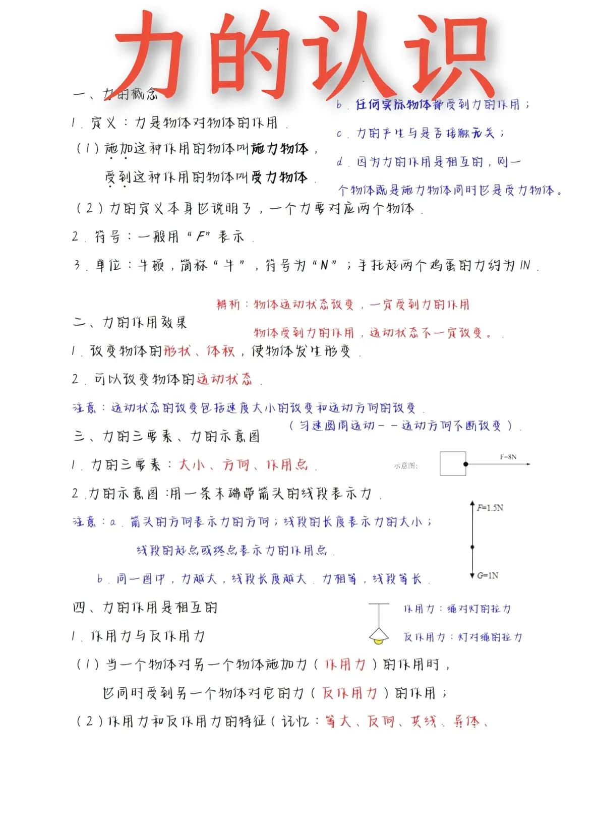 物理世界知识大全初中,物理知识点初中总结归纳大全