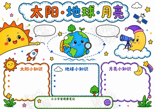 太阳月亮地球科学笔记,太阳月亮地球科学笔记图片