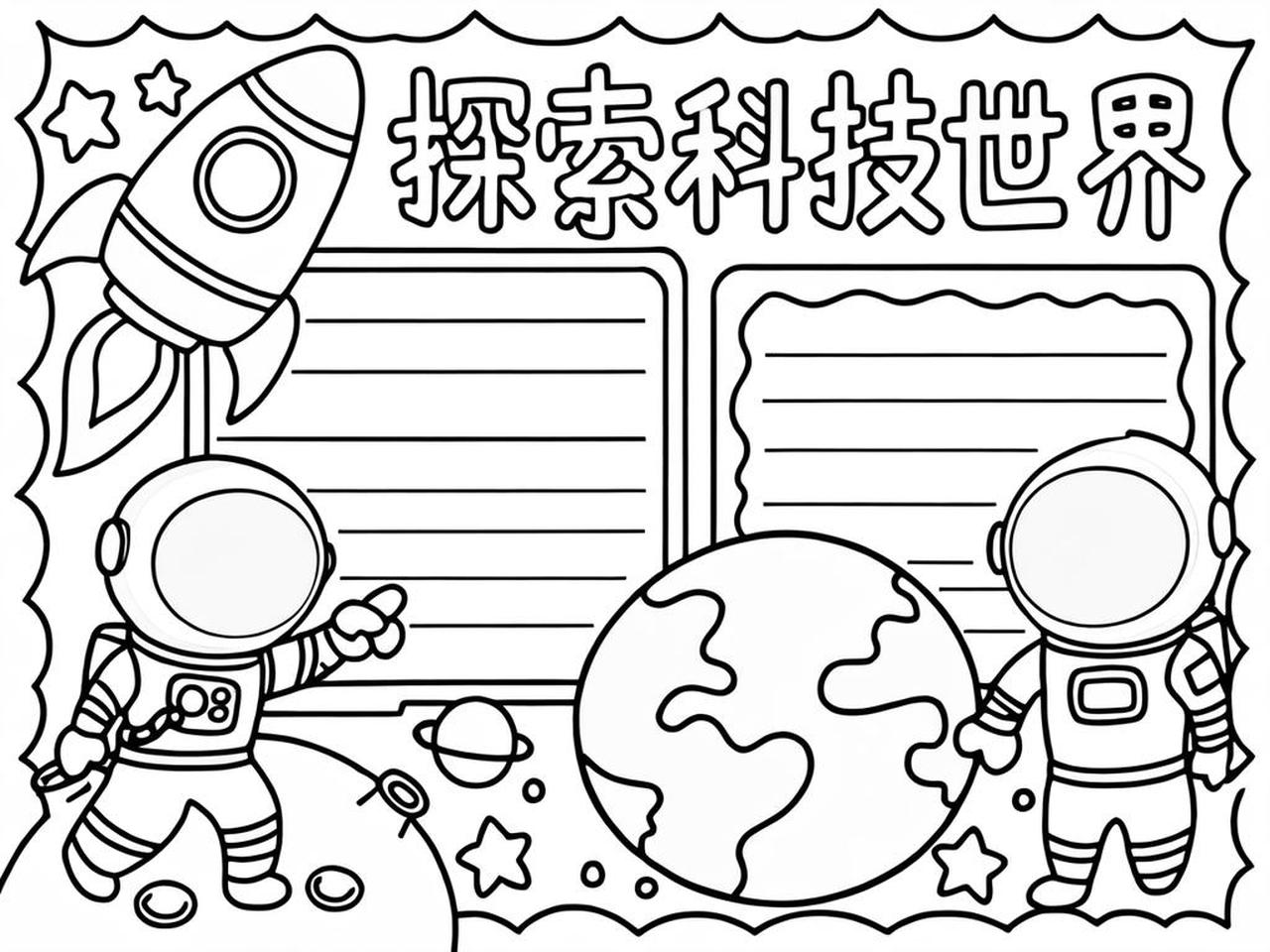 a3纸科技前沿手抄报,用a3纸画科技手抄报怎么画