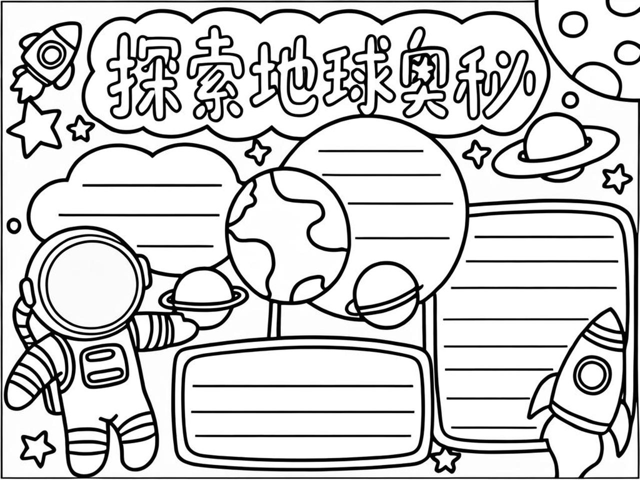 地球科学主题手抄报,地球科学小报手抄报图片 地球科学主题手抄报,地球科学小报手抄报图片
