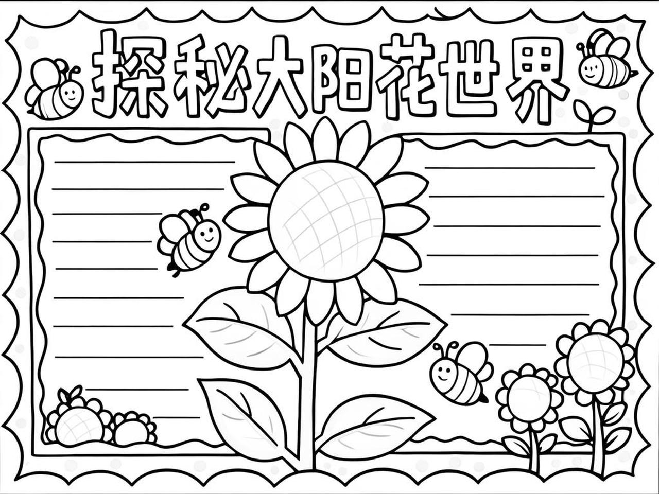 关于花天文科普手抄报模板的信息