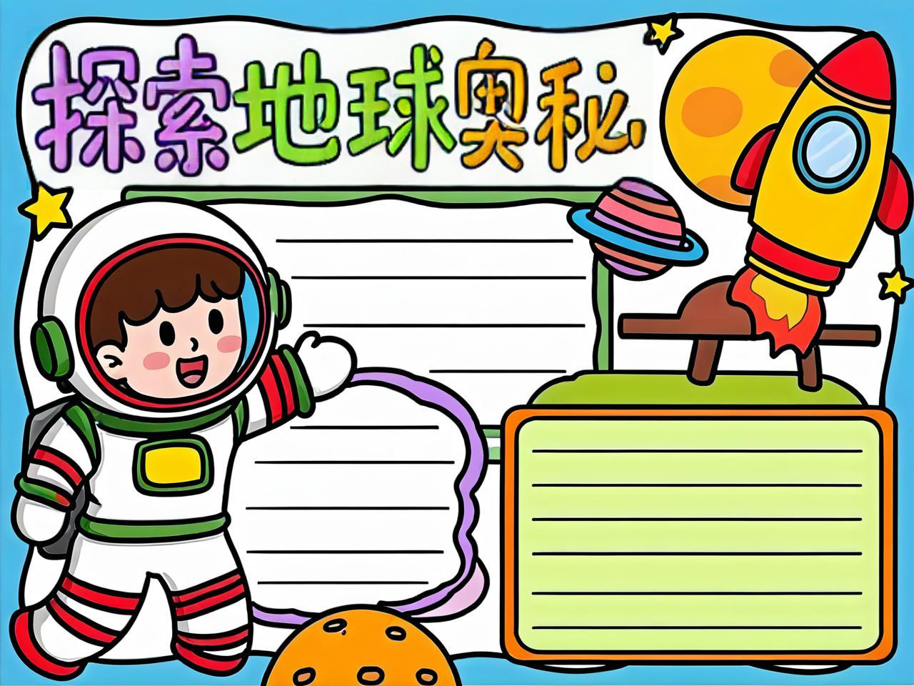 地球科学探索集,探索地球科普手抄报 地球科学探索集,探索地球科普手抄报