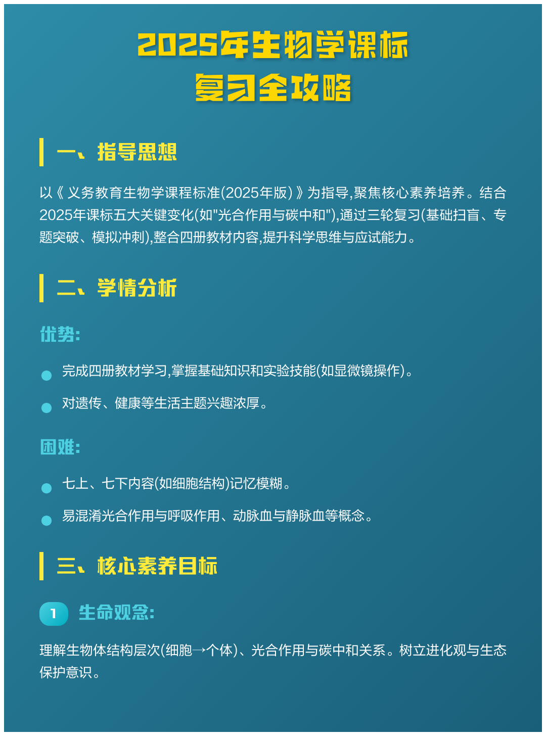 怎么复习生命科学,生命科学自学能学会吗