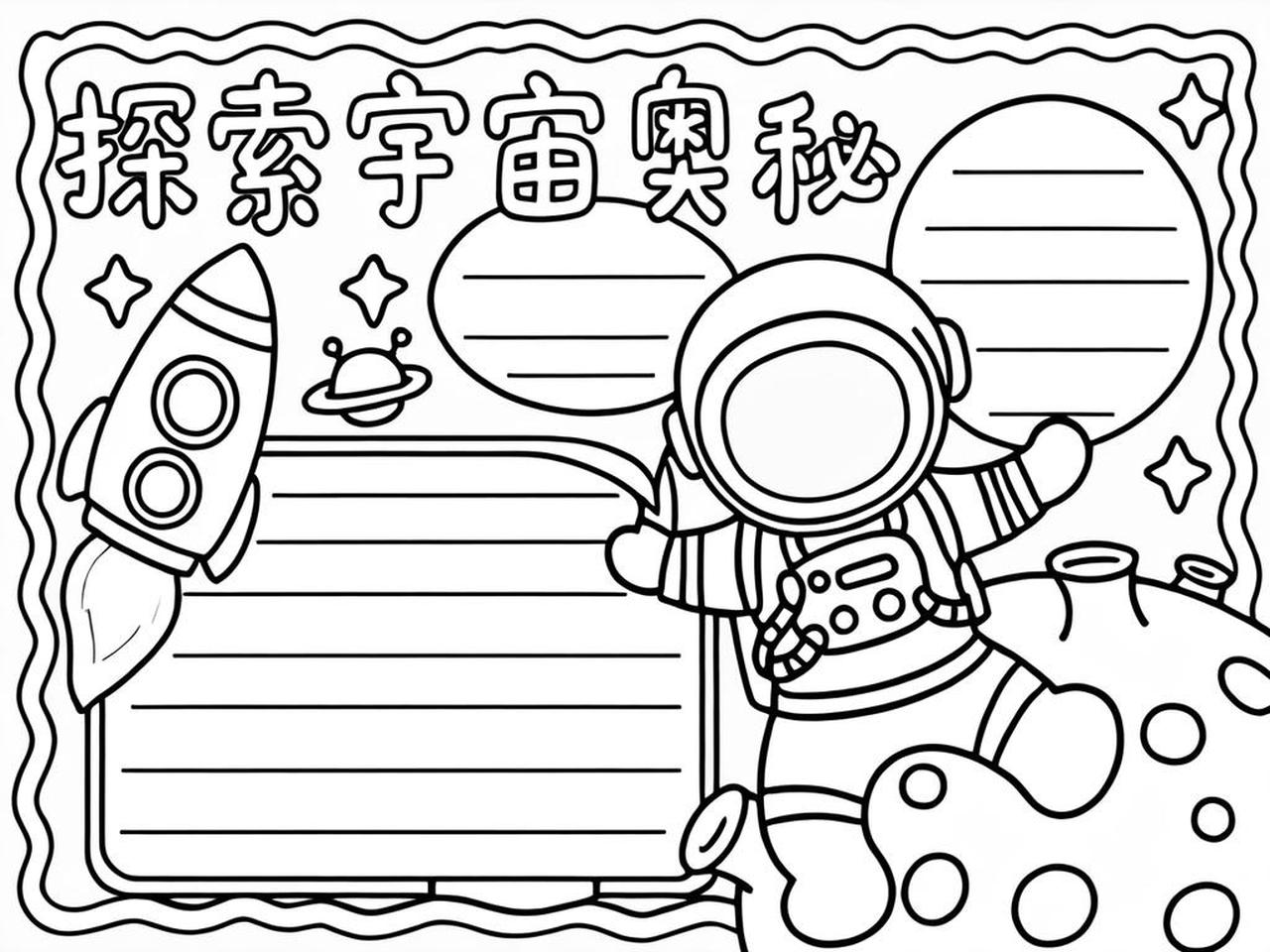 天文科普手抄报,天文手抄报内容50字