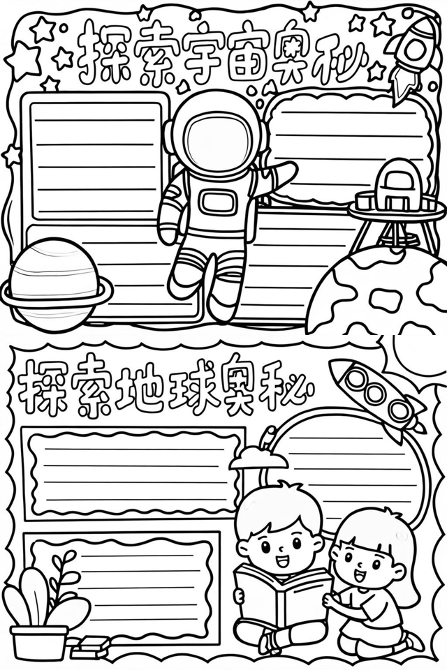 地球科学板报设计初一,地球科学手抄报简单又漂亮
