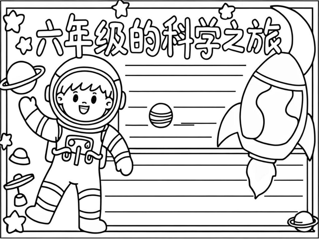陈天文科普手抄报,科学知识手抄报内容