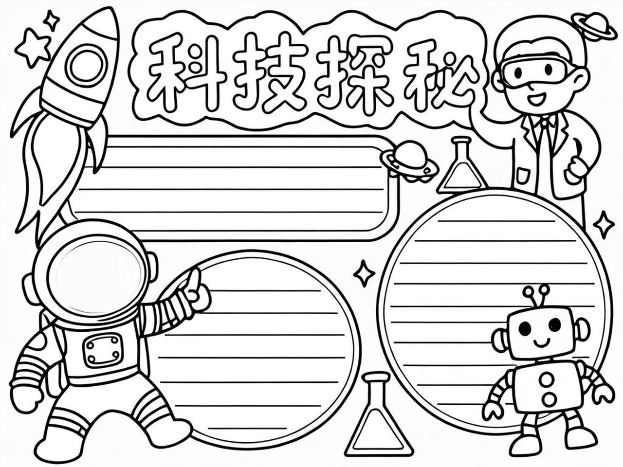 科技前沿手抄报简单,科技前沿介绍手抄报图片