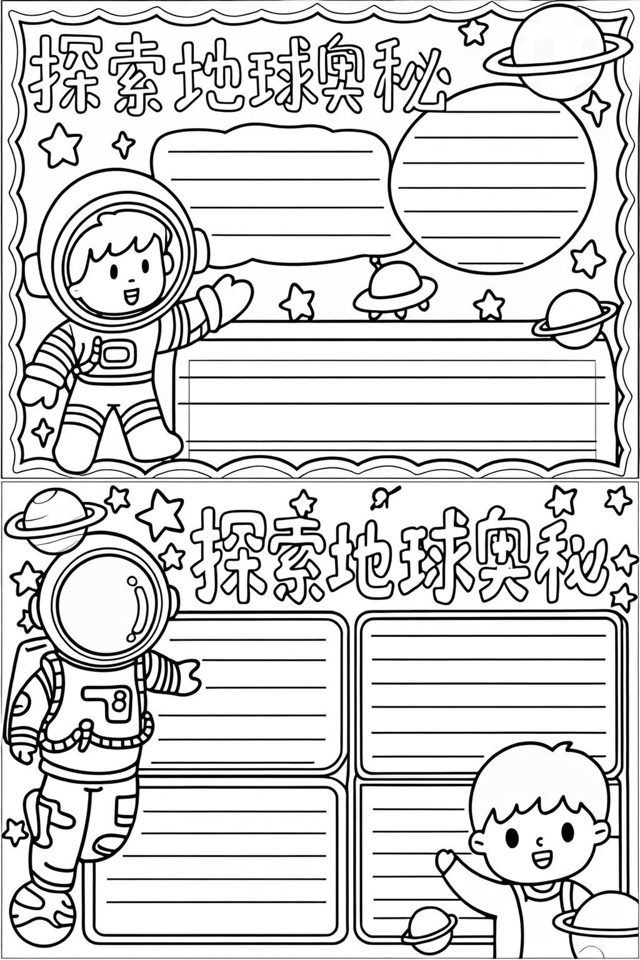 探秘地球科学小报,探秘地球科学小报模板 探秘地球科学小报,探秘地球科学小报模板