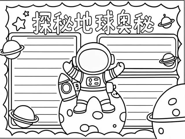 地球科学探索手抄报,地球科普手抄报怎么画
