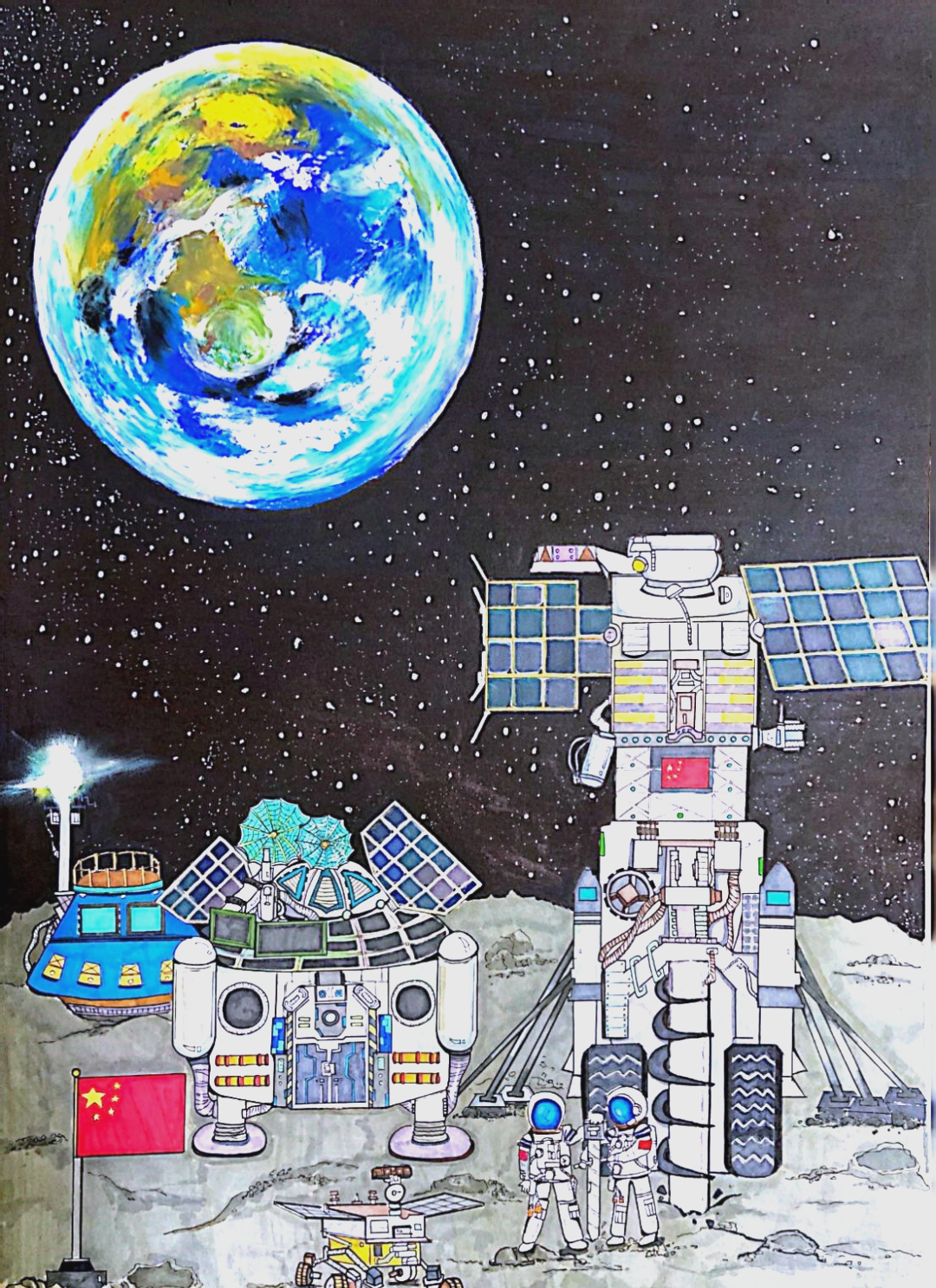 天文科普绘画墙,天文科普手抄报简单又漂亮 天文科普绘画墙,天文科普手抄报简单又漂亮