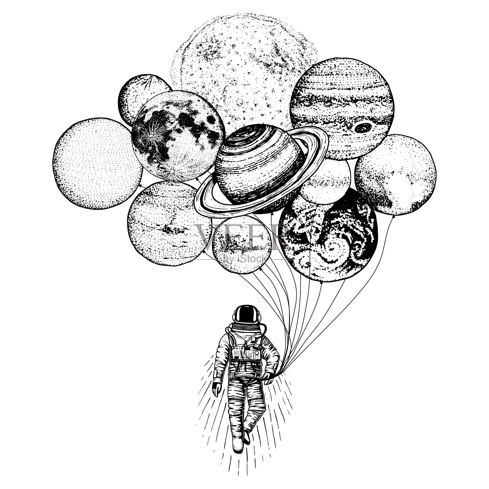 天文科普手绘插画图,天文科普手绘插画图片