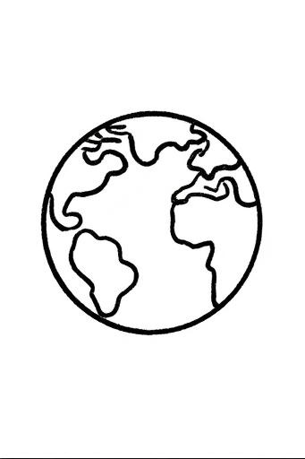 地球科学的图片简笔画,科学地球科普海报简笔画图片