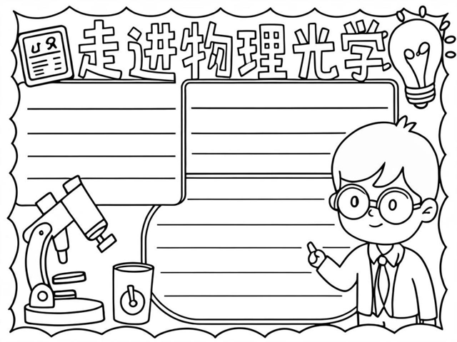 物理光学世界小报,物理光学世界小报模板