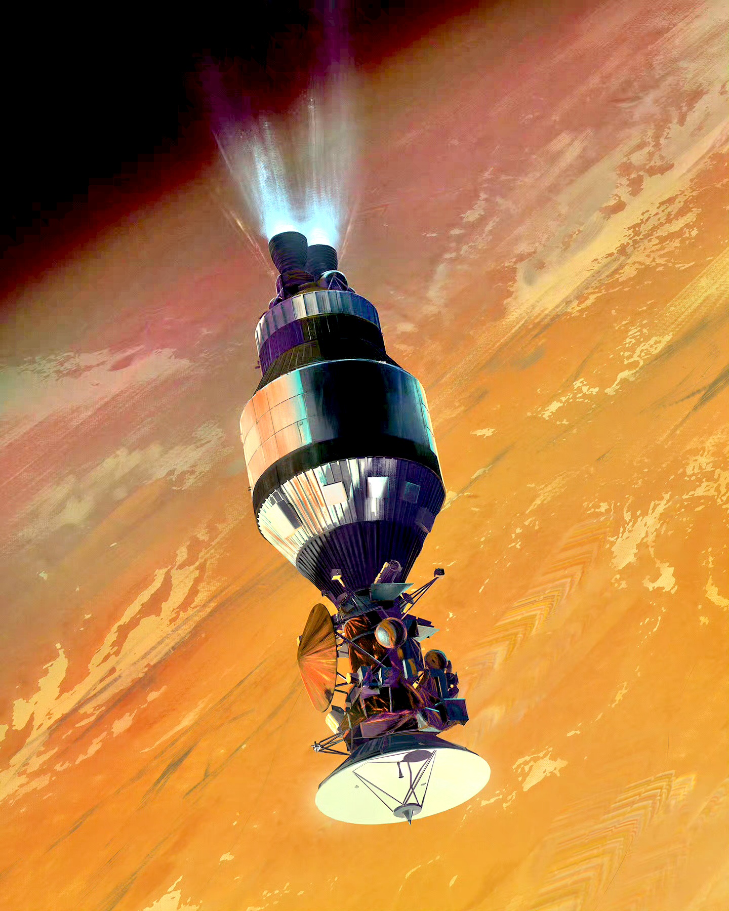 天文科普画太空怎么画,太空科技画人造卫星和太阳怎么画