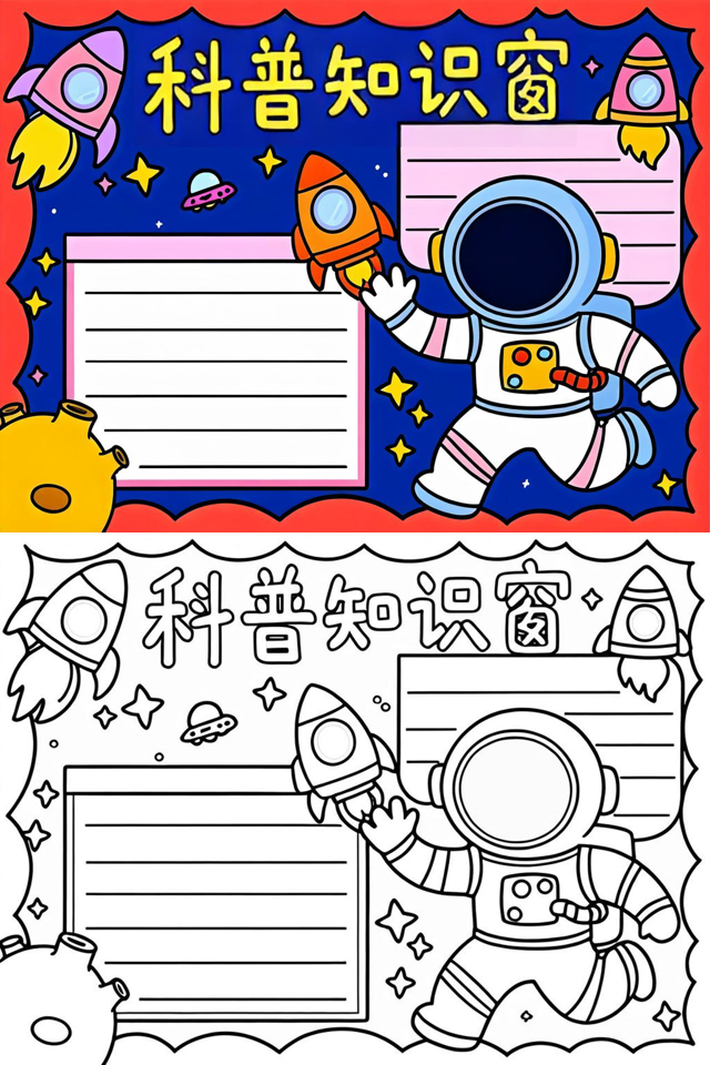 天文科普讲座手抄报,天文手抄报简笔画教程 天文科普讲座手抄报,天文手抄报简笔画教程