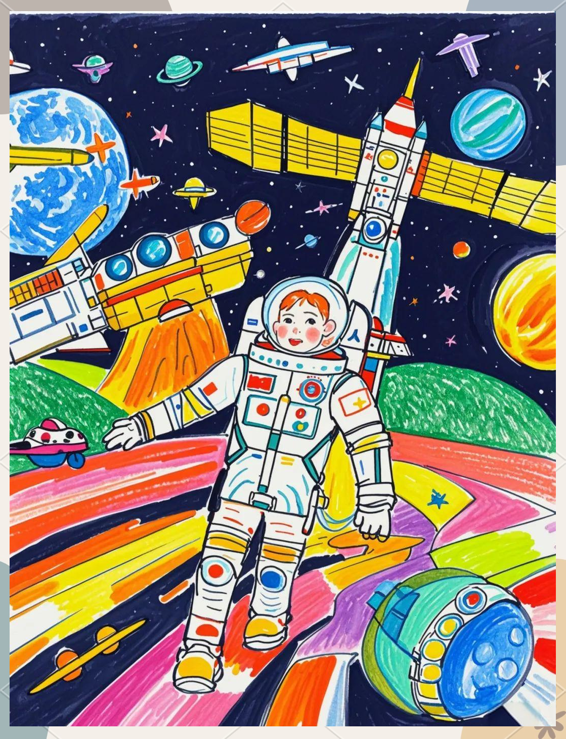 小学生探索天文绘画,小学生探索宇宙地球天文学知识书