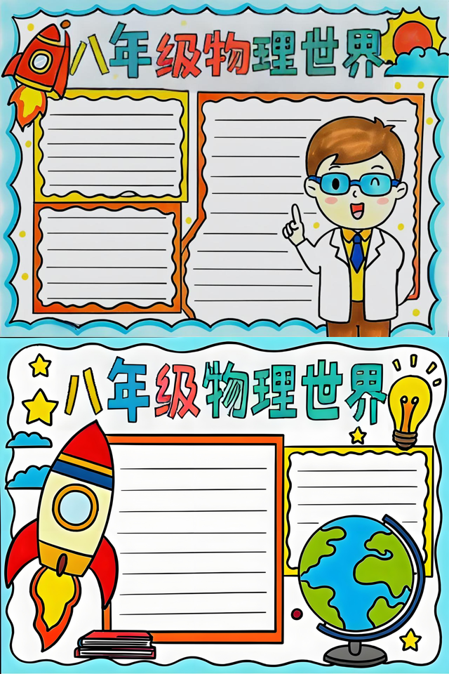 走进光世界物理小报,走进微小世界科学手抄报
