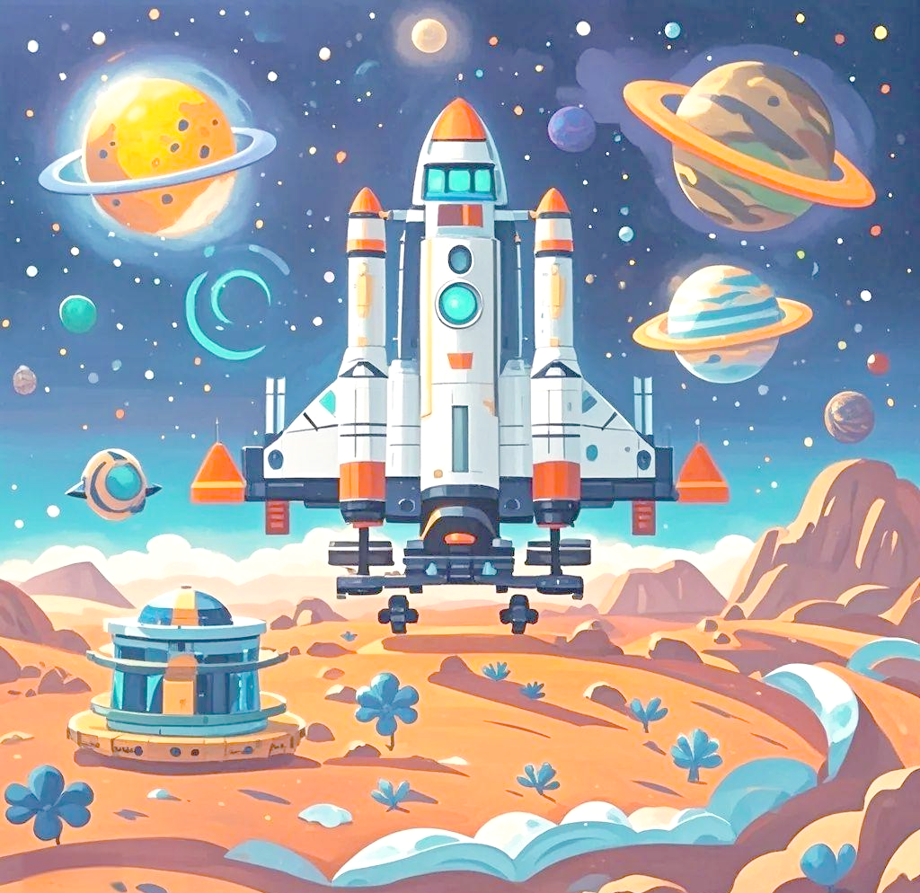 科技前沿插画,科技前沿创新主题A4手抄报