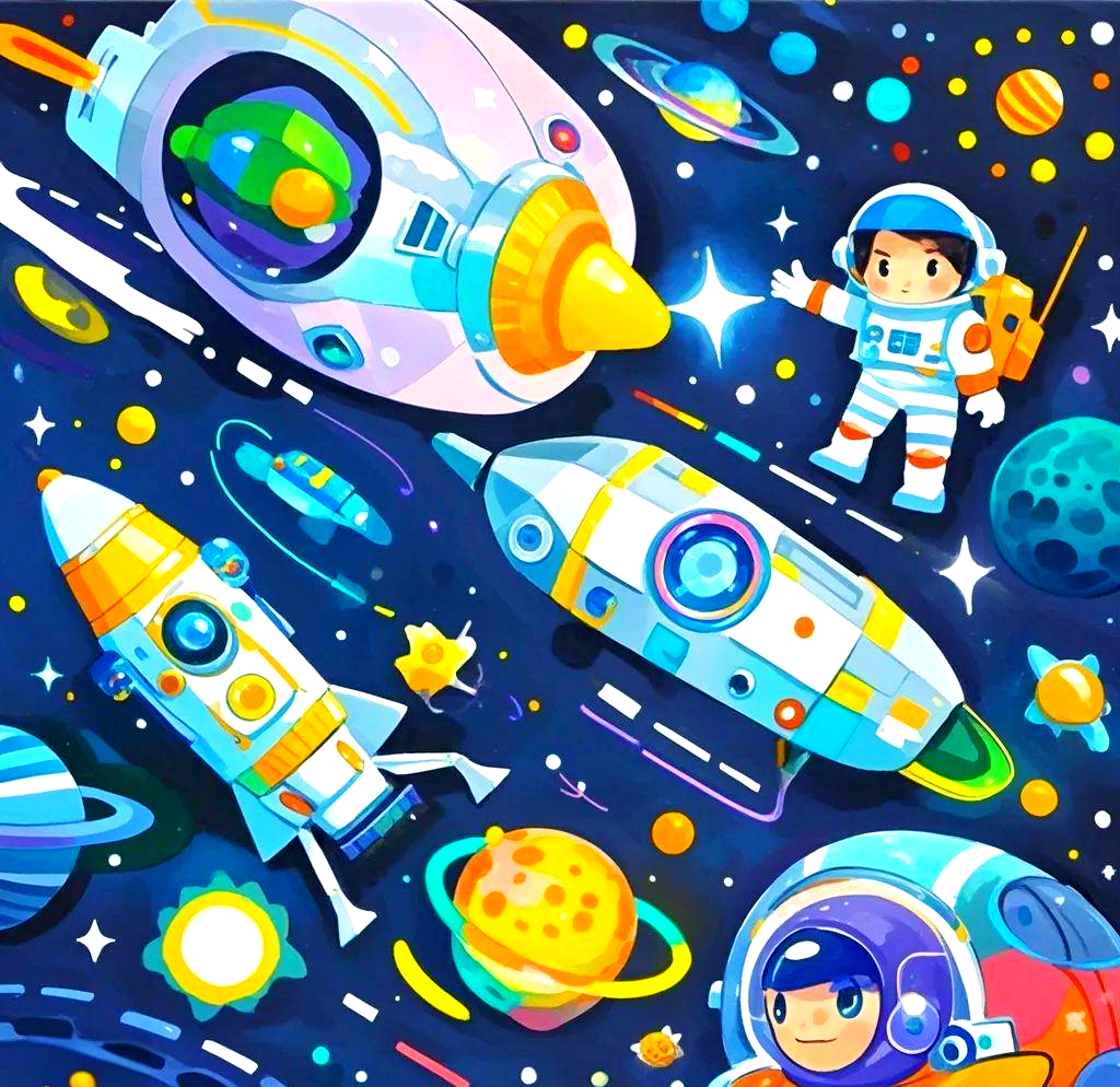 科技前沿插画,科技前沿创新主题A4手抄报
