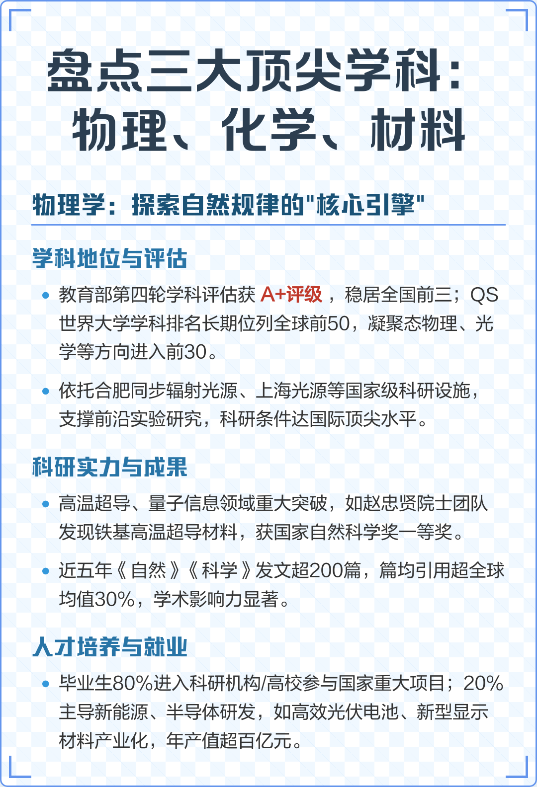 研究世界物理基础规律的学科,物理研究物质及其运动规律的学科
