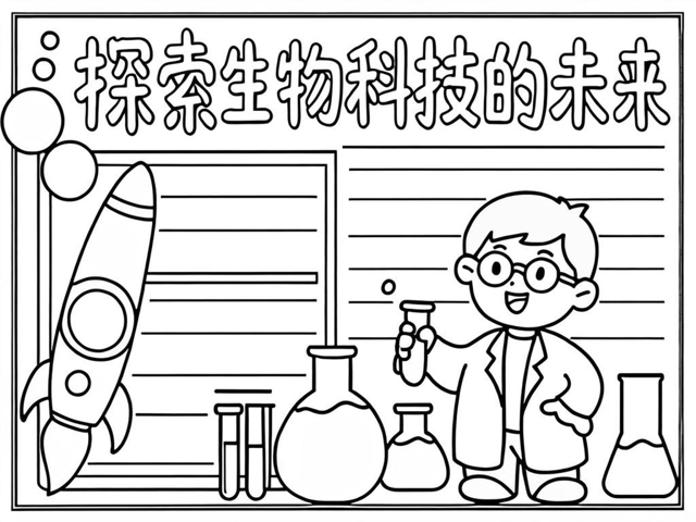生命科学主题的科技画,生命科学主题的科技画作品