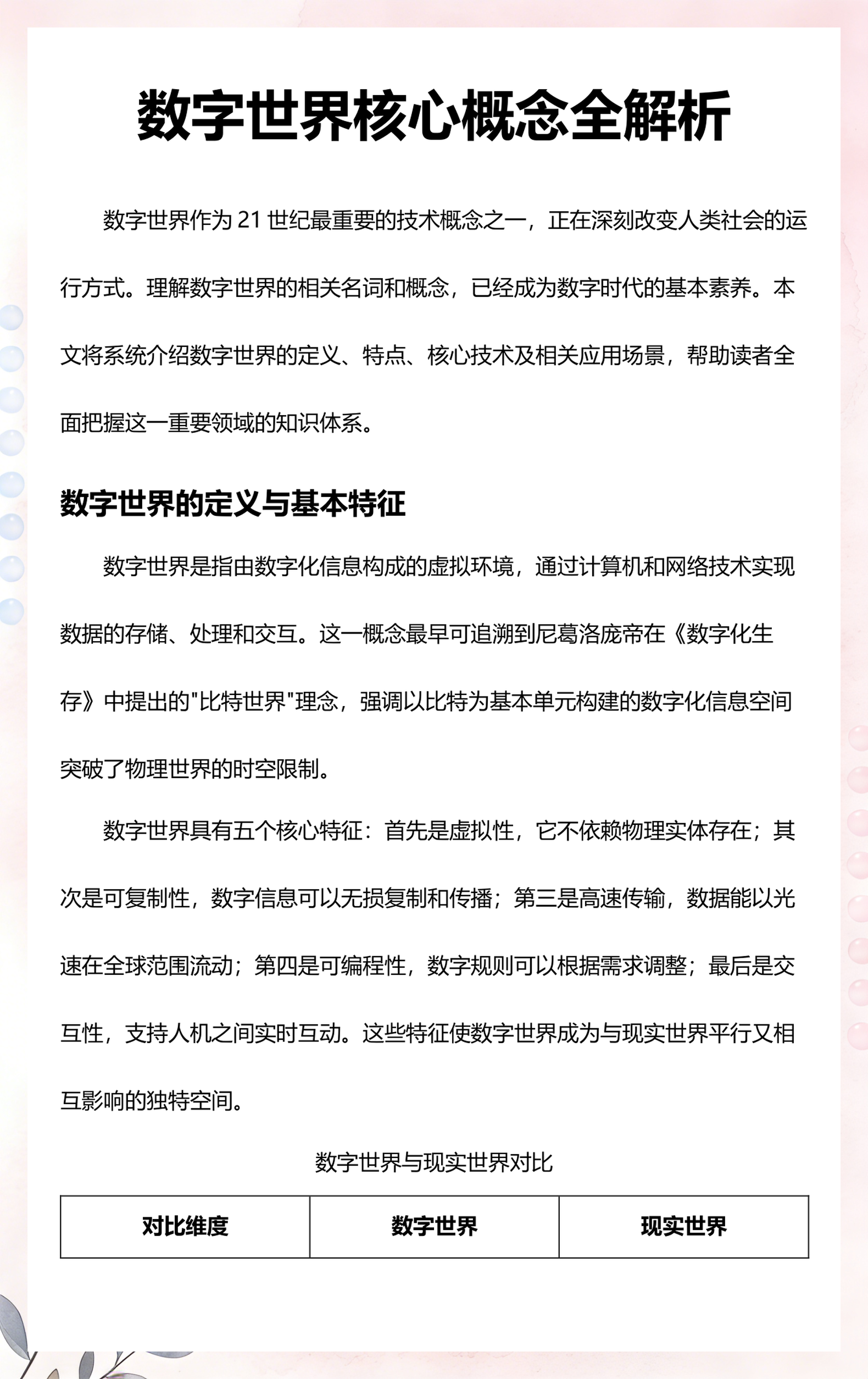 数字世界物理世界,数字世界和物理世界的关系