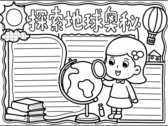神奇的地球科学手抄报,地球奥秘手抄报旅行中地理观察