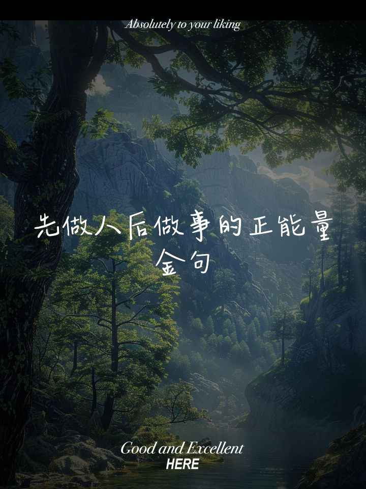 先做人后做事的名言,先做人后做事的正能量句子