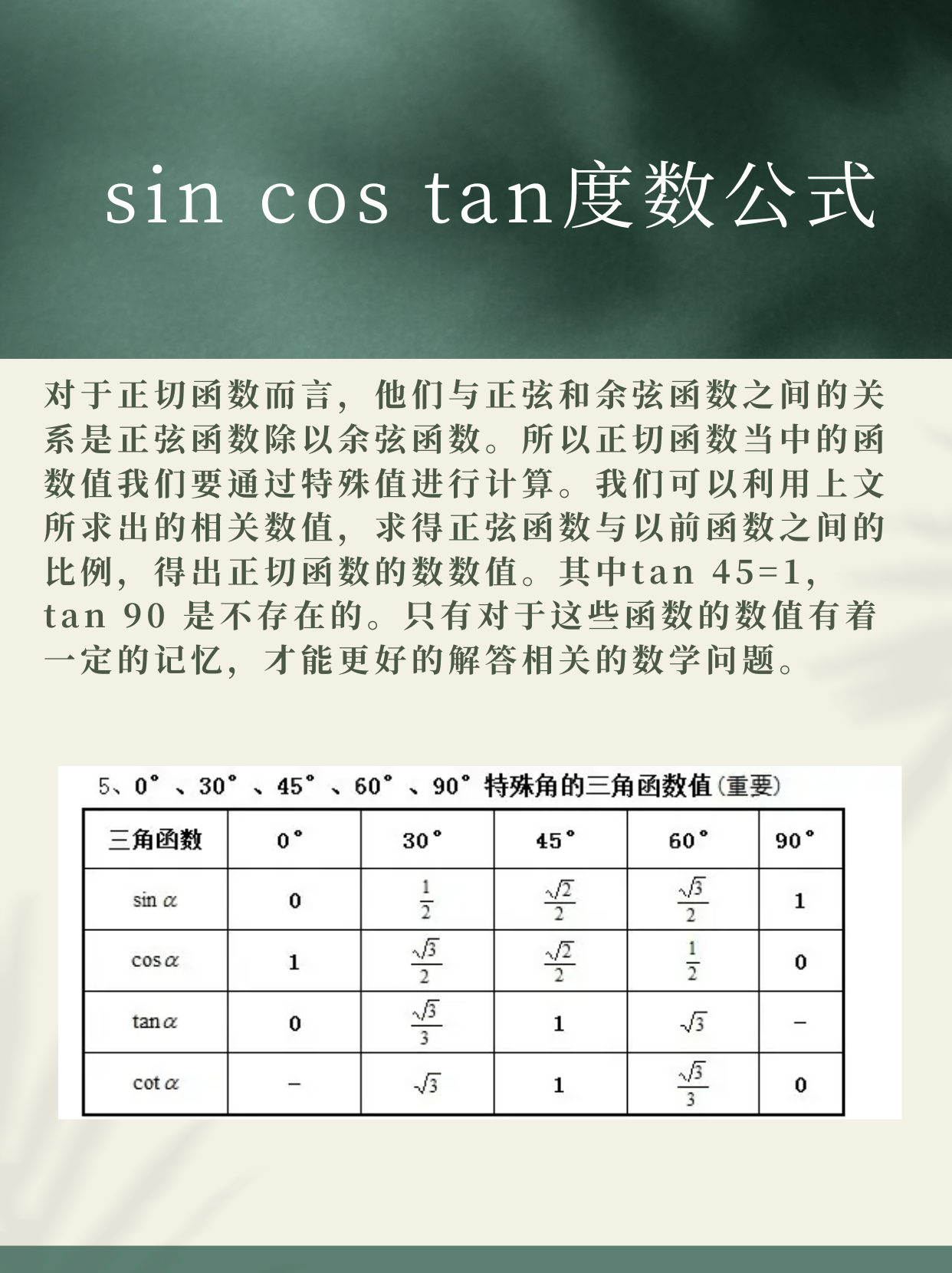 tan多少度等于负一 tan多少度等于负一