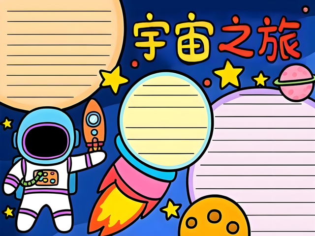 探索太空筑梦航天地理小报 探索太空筑梦航天地理小报