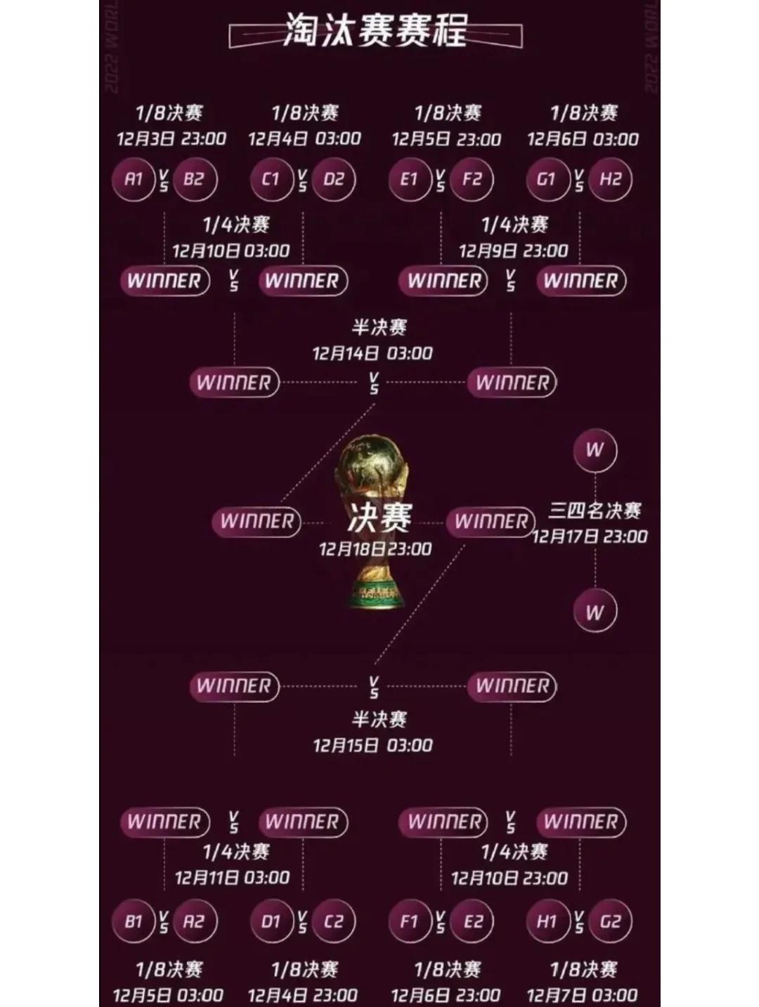 赛程世界杯积分榜