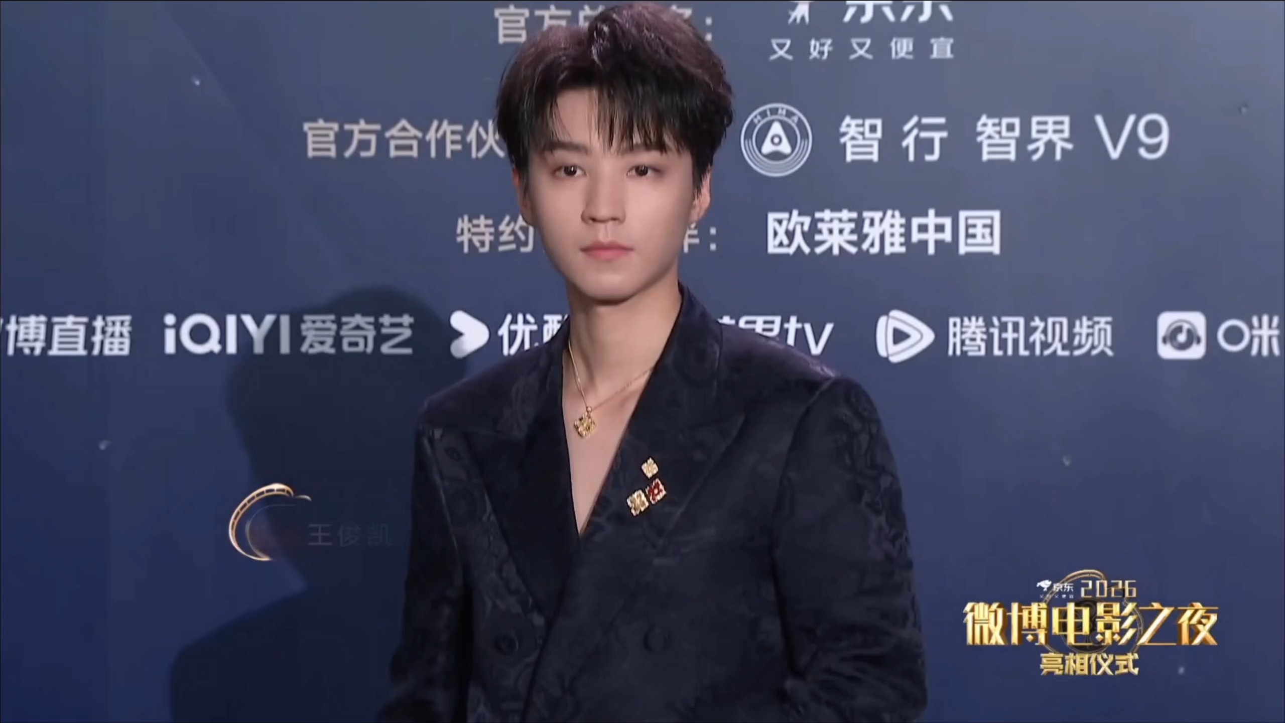 王俊凯红毯造型全身照